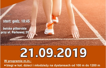 Plakat Festiwal Biegowy Gminy Malanow Malanowska Jesien