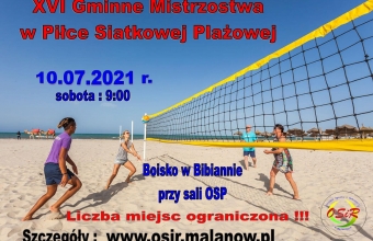PLAKAT SIATKOWKA PLAZOWA