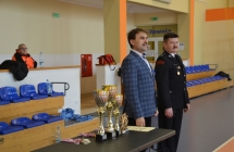 Wojt i Prezes ZOG  ZOSP w Malanowie podczas podsumowania turnieju