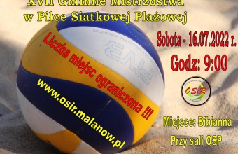 PLAKAT SIATKOWKA PLAZOWA