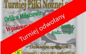 plakat - turniej odwolany