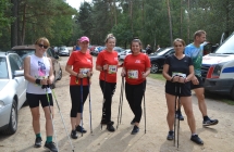 Uczestniczki marszu nordic walking