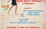 Plakat beach soccer 2024