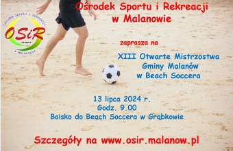 Plakat beach soccer 2024