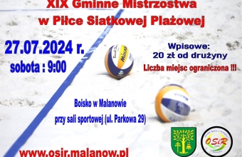 PLAKAT SIATKOWKA PLAZOWA 2024