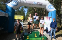 Trzy kobiety na podium zawodów