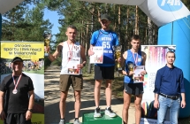Zawodnicy na podium zawodów 