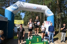 Zawodniczki stojące na podium 