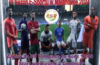 plakat III Sezon E-Sportu w Malanowie