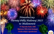 plakat Noworoczny Tunirj Pilki Noznej 2025