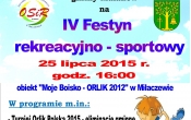plakat - festyn w Milaczewie 2015